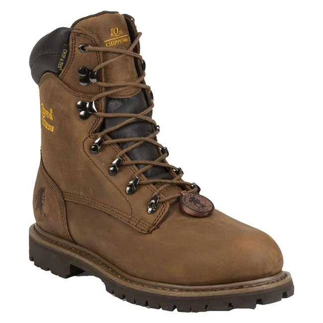 Men's Chippewa Boots 8" Birkhead 400G Steel Toe Waterproof 3 Men's Chippewa Boots 8" Birkhead 400G Steel Toe Waterproof