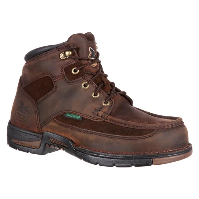 Men's Georgia 6" Athens Work Moc Toe Steel Toe Waterproof Boots 3 Men's Georgia 6" Athens Work Moc Toe Steel Toe Waterproof Boots