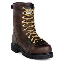 Men's Georgia 8" Low-Heel Logger Waterproof Boots -Carhartt Shop 0 650 georgia 8 low heel logger waterproof tumbled chocolate