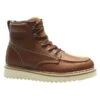 Men's Wolverine 6" Moc-Toe Wedge Heel Boots -Carhartt Shop 0 650 wolverine 6 moc toe wedge heel brown