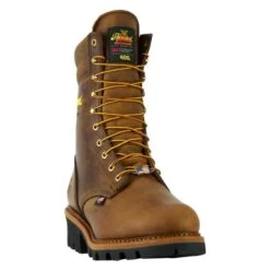 Men's Thorogood 9" Logger Series 400G Steel Toe Waterproof Boots -Carhartt Shop 2 650 thorogood 9 logger series 400g steel toe waterproof boots crazyhorse