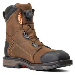Men's Ariat 8" Workhog XT BOA Composite Toe Waterproof Boots -Carhartt Shop 3 650 ariat 8 workhog xt boa composite toe waterproof boots chocolate brown