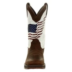 Women's Durango Lady Rebel Distressed Flag Embroidery Western Boots -Carhartt Shop 3 650 durango lady rebel distressed flag embroidery western boots bay brown white