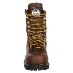 Men's Georgia 8" Low-Heel Logger Steel Toe Waterproof Boots -Carhartt Shop 3 650 georgia 8 low heel logger steel toe waterproof tumbled chocolate