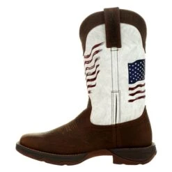 Women's Durango Lady Rebel Distressed Flag Embroidery Western Boots -Carhartt Shop 4 650 durango lady rebel distressed flag embroidery western boots bay brown white