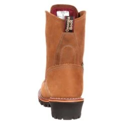 Men's Georgia 8" Logger GTX 400G Steel Toe Waterproof Boots -Carhartt Shop 4 650 georgia 8 logger gtx 400g steel toe waterproof worn saddle