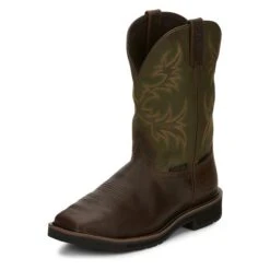 Men's Justin Original Work Boots 11" Keavan Met Guard Steel Toe Waterproof -Carhartt Shop 4 650 justin original work boots 11 keavan met guard steel toe waterproof dark brown mossy green