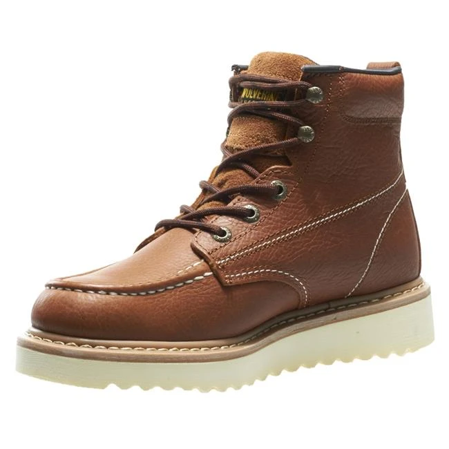 Men's Wolverine 6" Moc-Toe Wedge Heel Boots 7 Men's Wolverine 6" Moc-Toe Wedge Heel Boots - Image 5