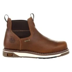 Men's Georgia Wedge Chelsea Waterproof Work Boots -Carhartt Shop 5 650 georgia wedge chelsea waterproof work boots brown