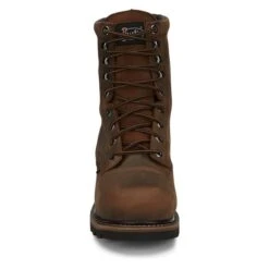 Men's Justin Original Work Boots 8" Pulley Round Toe Met Guard CT WP 15 Men's Justin Original Work Boots 8" Pulley Round Toe Met Guard CT WP -Carhartt Shop 5 650 justin original work boots 8 pulley round toe met guard ct wp brown