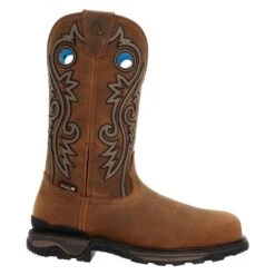 Men's Rocky Carbon 6 Western Carbon Toe Waterproof Boots -Carhartt Shop 6 650 rocky carbon 6 western carbon toe waterproof boots brown and tan