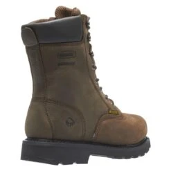 Men's Wolverine 8" McKay Steel Toe Waterproof Boots -Carhartt Shop 8 650 wolverine 8 mckay steel toe waterproof brown